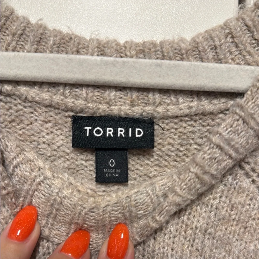 Torrid Beige Knit Sweater - Picture 2 of 3